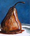 Pear in Chocolate Sauce